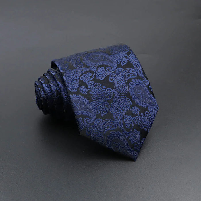 Blue Plaid Striped Tie 8Cm Classic Necktie For Mens Fashion For Daily Wear Weddings And Gifts