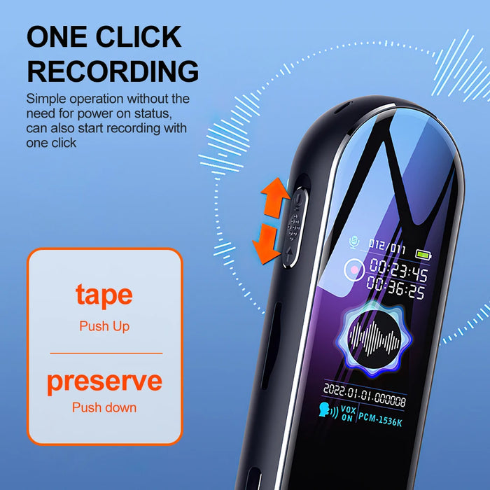 360 Mini Digital Voice Recorder with Dual Microphones