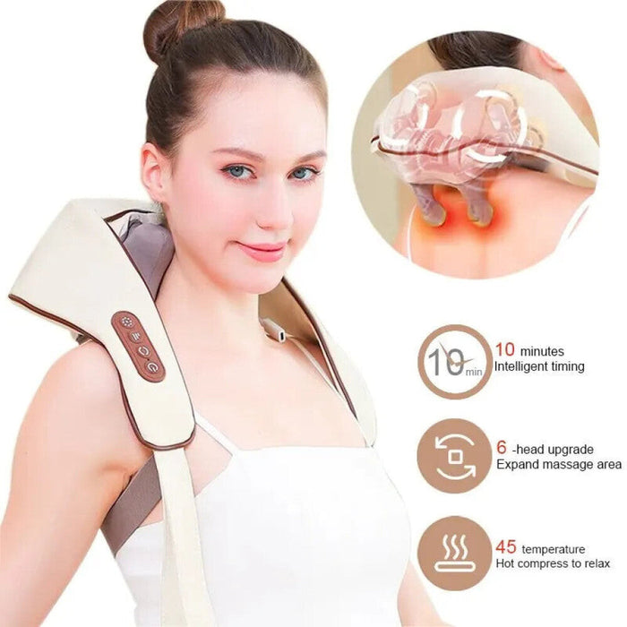 Electric Neck And Shoulder Massager With Air Compression