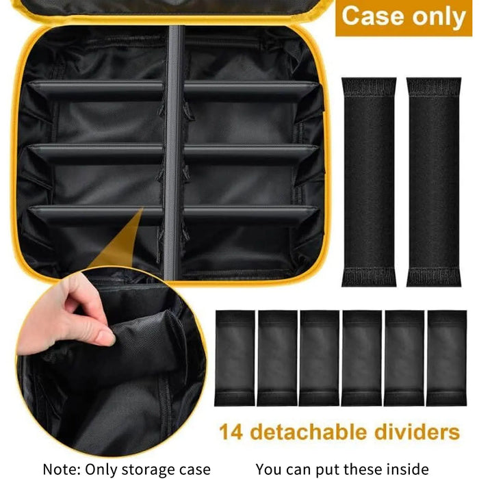 20V/18V/12V Battery Storage Bag For Dewalt/Milwaukee Charger Tool Batteries Carrying Case Box Only