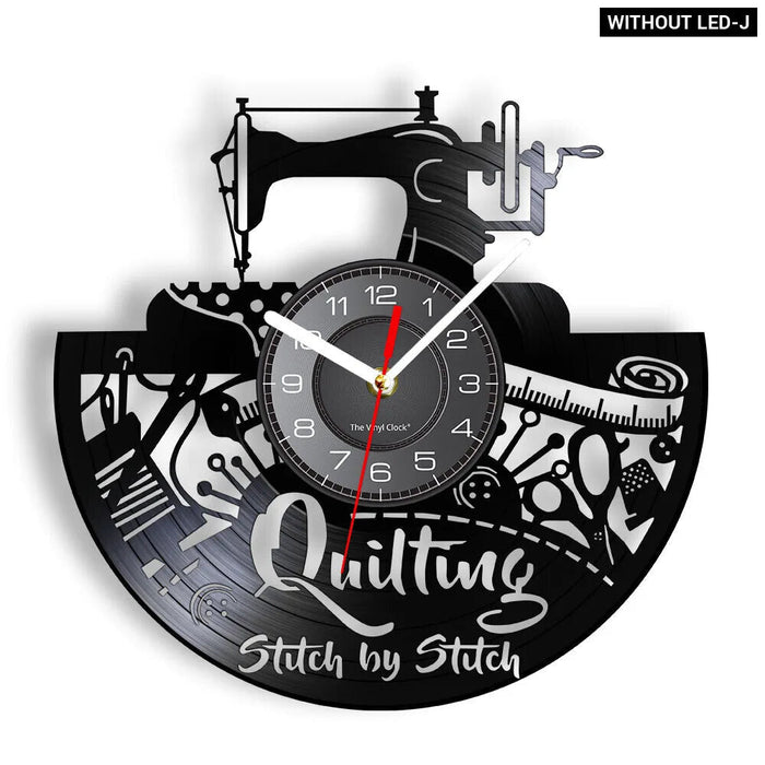 Retro Sewing Machine Wall Clock