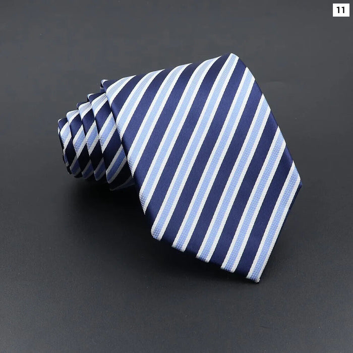 Classic Jacquard Plaid Tie For Business Weddings And Daily Wear