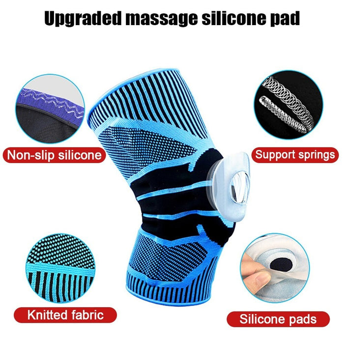 Sports Knee Compression Pads Patella Stabilizer for Cycling Running Weightlifting Basketball