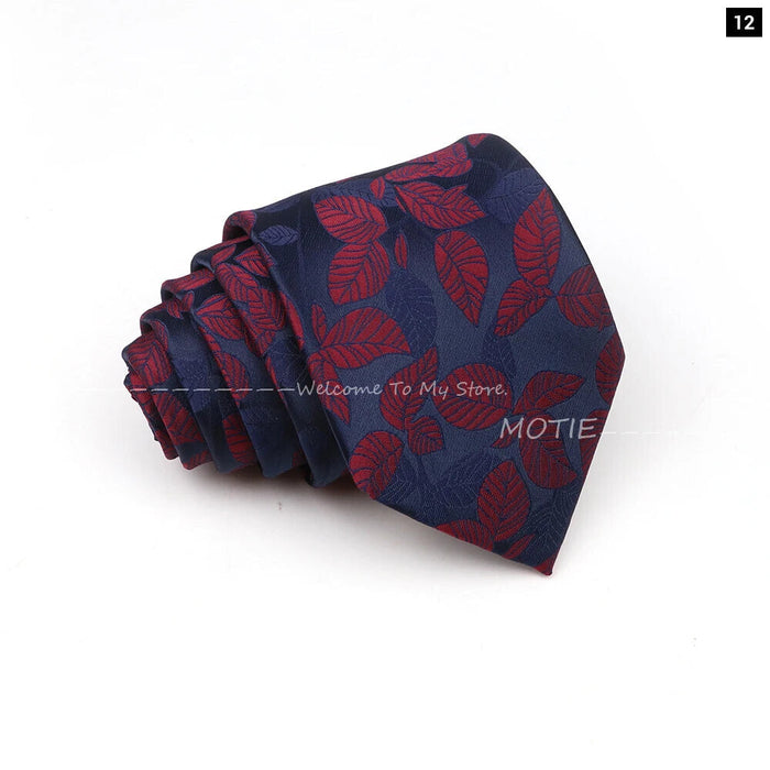 Blue Striped Polyester Tie For Business Weddings And Daily Wear