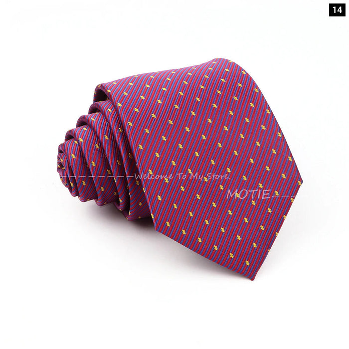 Floral Polyester Printed Necktie Purple Blue For Weddings