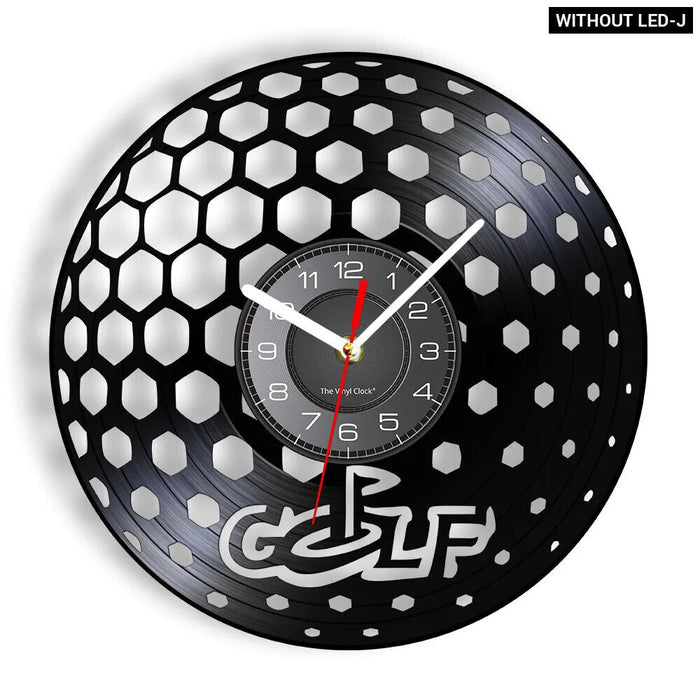 Retro Vinyl Record Golf Wall Clock