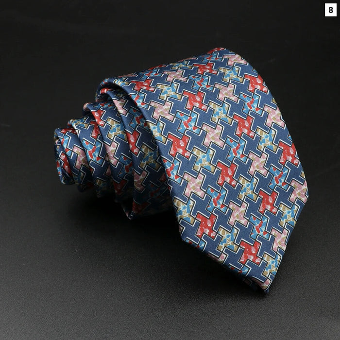 Super Soft Silk Ties Mens Fashion 7cm Necktie For Wedding