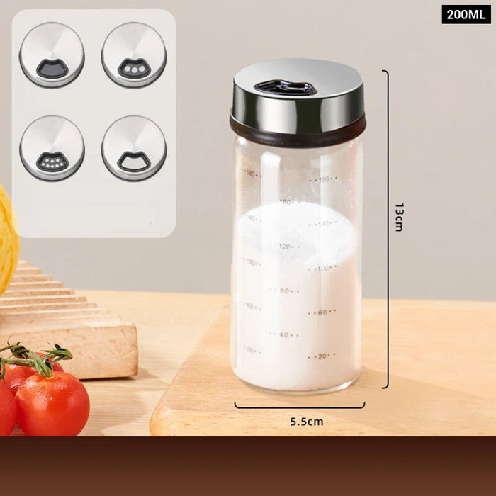 Transparent Glass Seasoning Jar