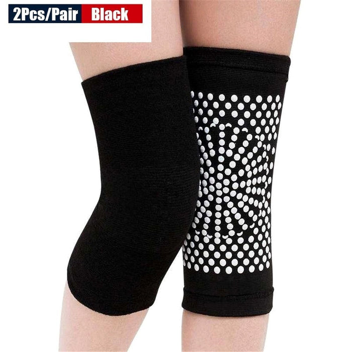 2 Pcs Wormwood Self Heating Knee Sleeve Pad For Arthritis Joint Pain Relief & Tendonitis Injury