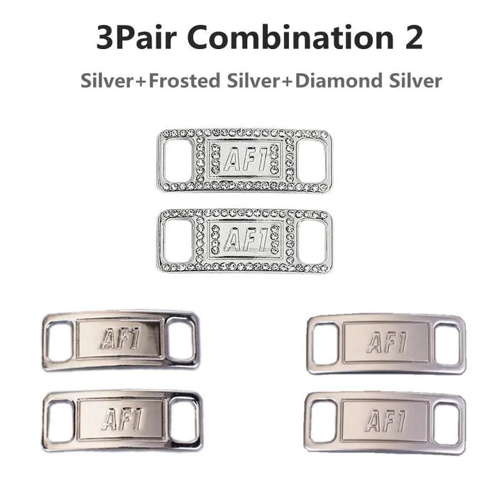 Af1 Diamond Charms Buckle Quality Metal Shoe Laces