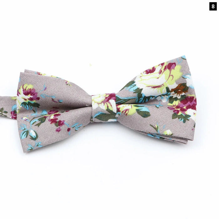 Colourful Floral Bow Ties Fashionable And Fun For Kids