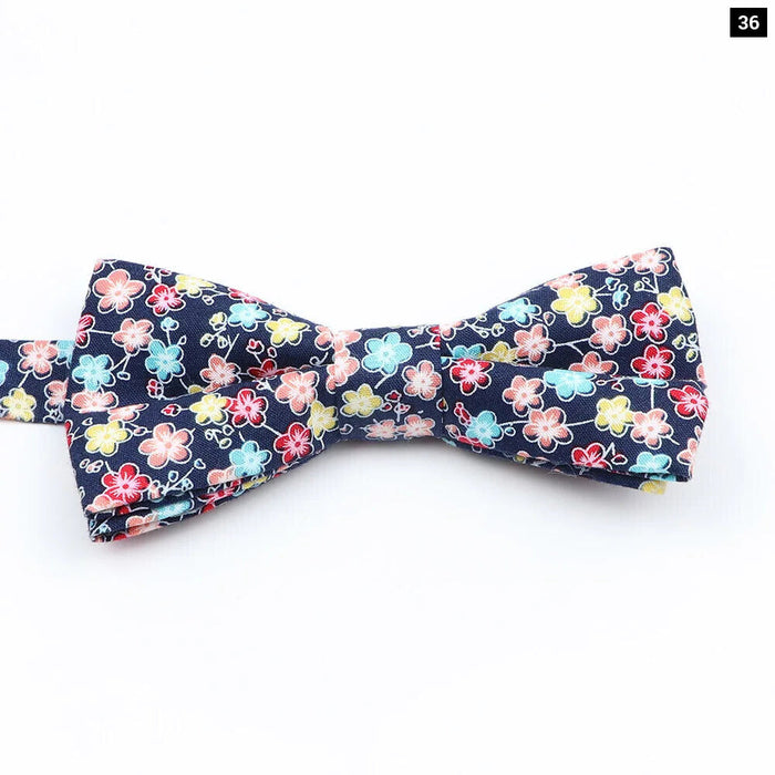 Colourful Floral Bow Ties Fashionable And Fun For Kids