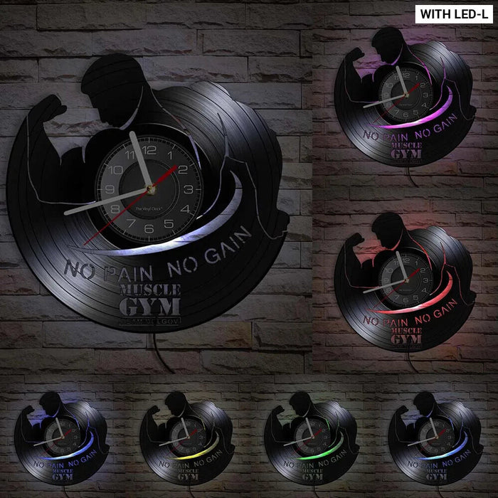 Silent Fitness Gym Wall Clock