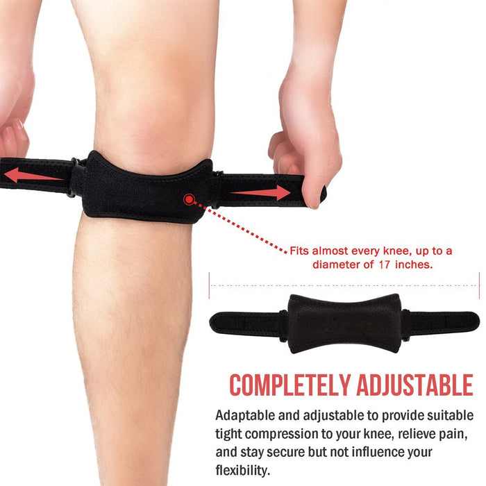 1Pc Adjustable Patella Knee Tendon Strap For Outdoor Sports