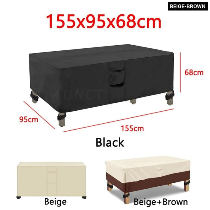 L Shape Corner Outdoor Sofa Cover Waterproof Rattan Corner Furniture Cover V Shape Protective Dust Covers