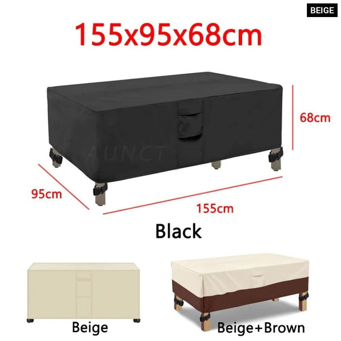 L Shape Corner Outdoor Sofa Cover Waterproof Rattan Corner Furniture Cover V Shape Protective Dust Covers