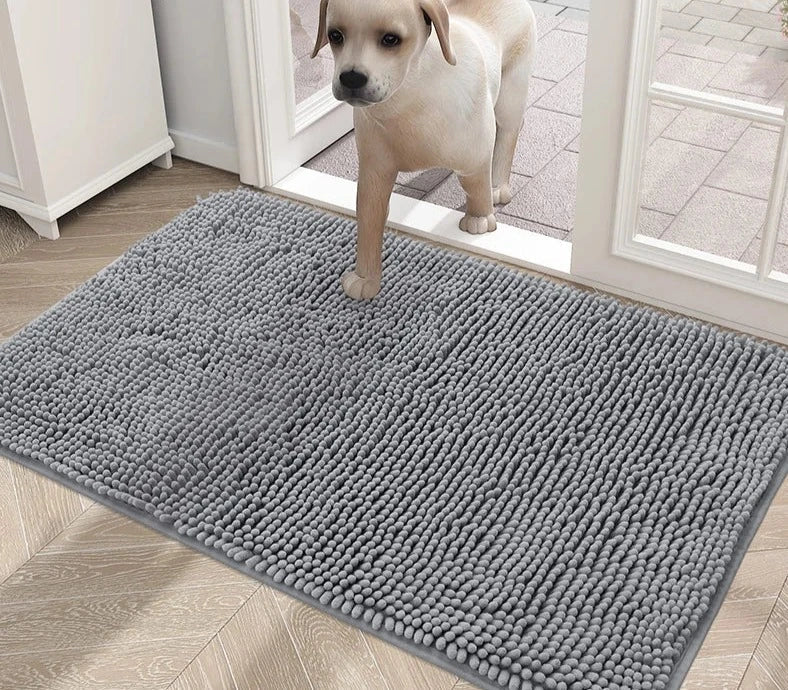 Non Slip Microfiber Dog Mat Absorbent Quick Drying Washable