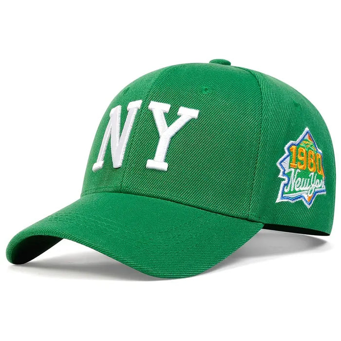 Ny Letter Embroidered Baseball Cap / Hat For Outdoor Wear