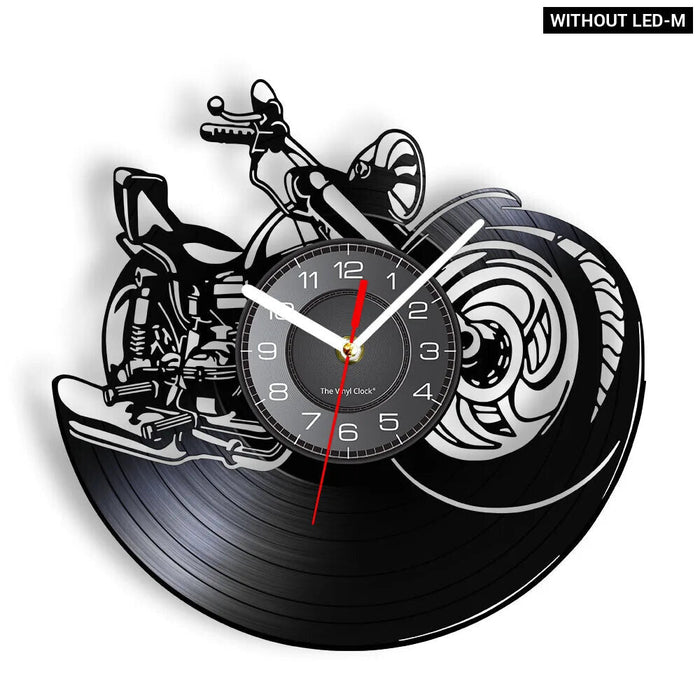 Retro Japanese Motorbike Vinyl Record Wall Clock