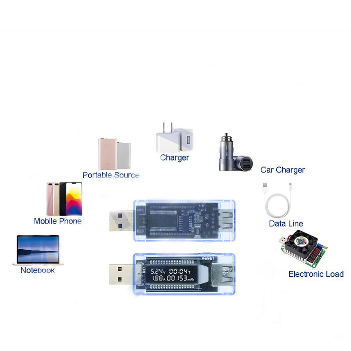 Voltage Meters Current Capacity Battery Tester USB Volt Doctor Charger Meter Power Bank