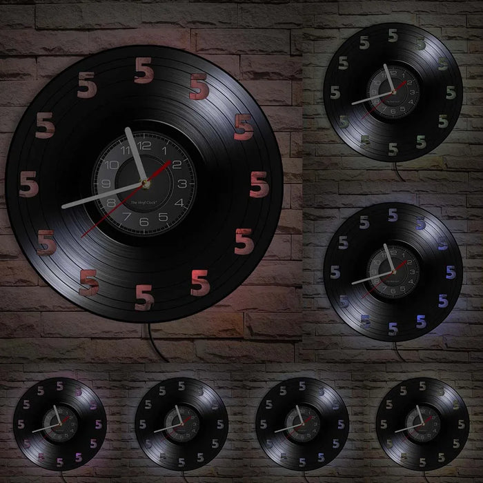 Real Vinyl Record Wine Wall Clock