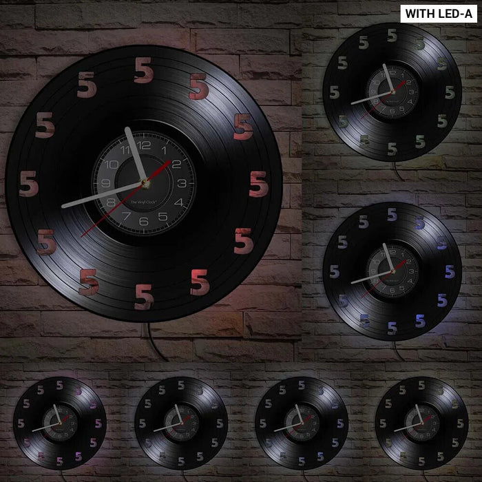 Real Vinyl Record Wine Wall Clock