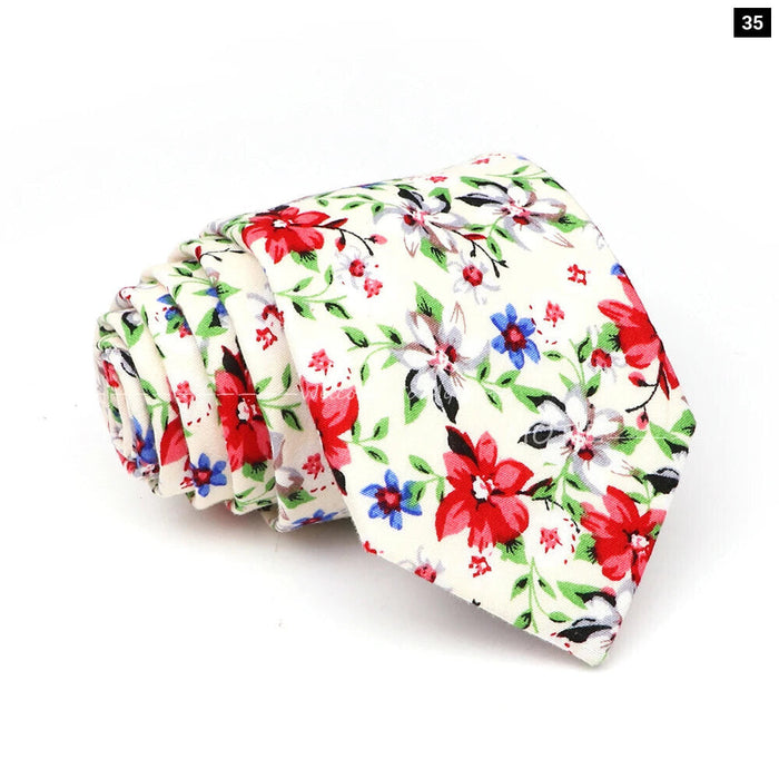 Stunning 42 Colour Floral Tie For Weddings Business And Daily Wear