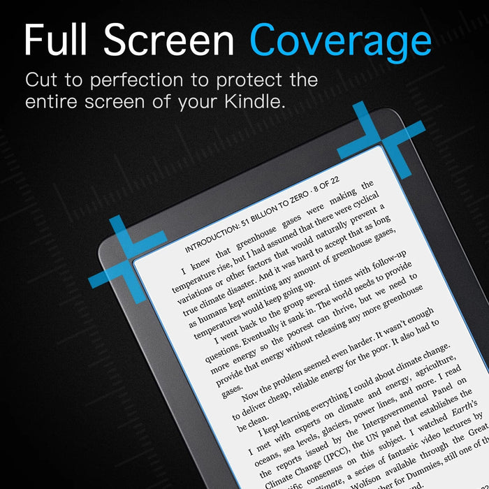 2-Pack Anti-Glare Premium Full-Coverage Screen Protector for Kobo Clara 2E