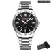 Business Wristwatch Quartz Analog Stainless Steel Bracelet