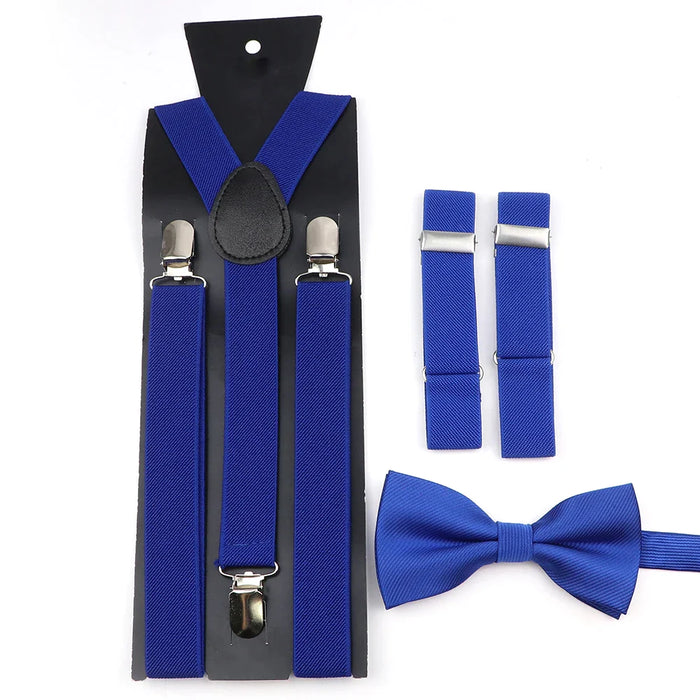 Adjustable Elastic Suspender Set For Weddings