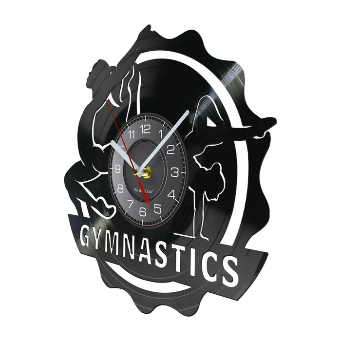 Girls Gymnastics Vinyl Record Wall Clock