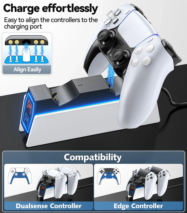 Ps5 Dual Controller Charging Station Led Indicators