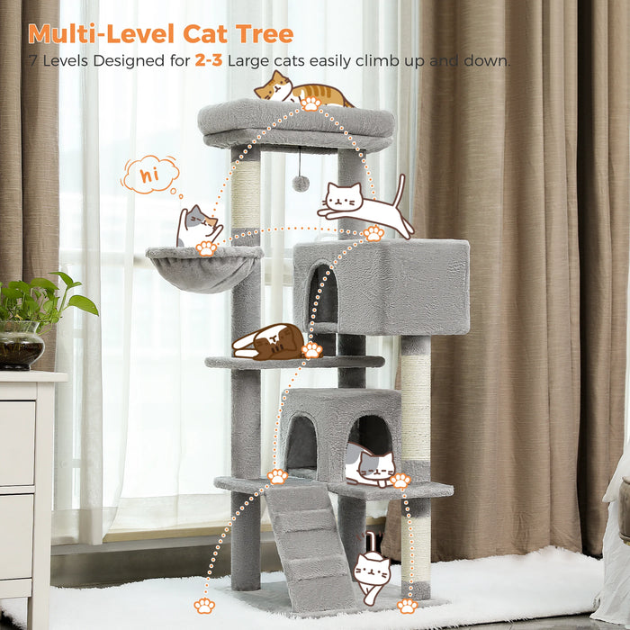 Multi Level Cat Tree Double Condos Scratching Posts