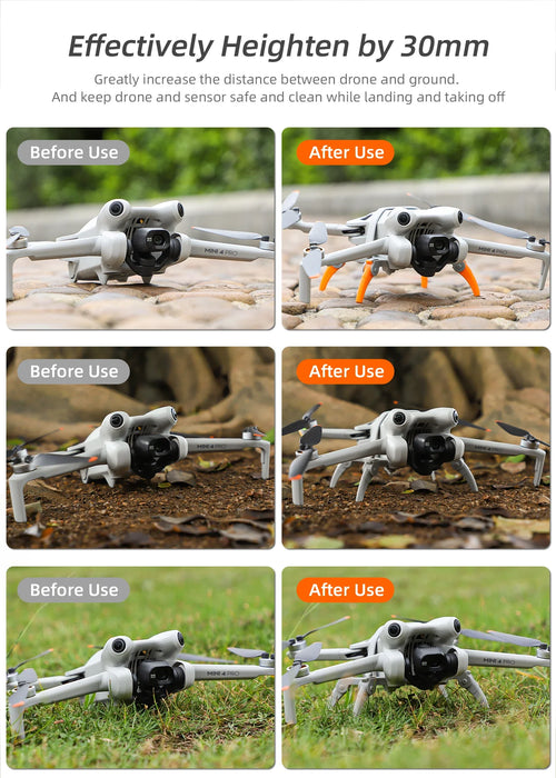 Foldable Landing Gear For Dji Mini 4 Pro Drone Extension