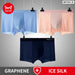 3 Piece Ultra Thin Ice Silk Mens Boxer Shorts