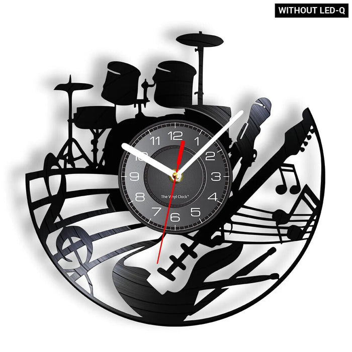 Music Speaks Vinyl Record Wall Clock