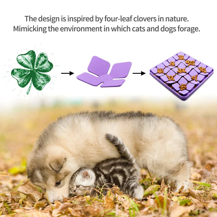 Silicone Puzzle Dog Bowl Slow Feeder Mat