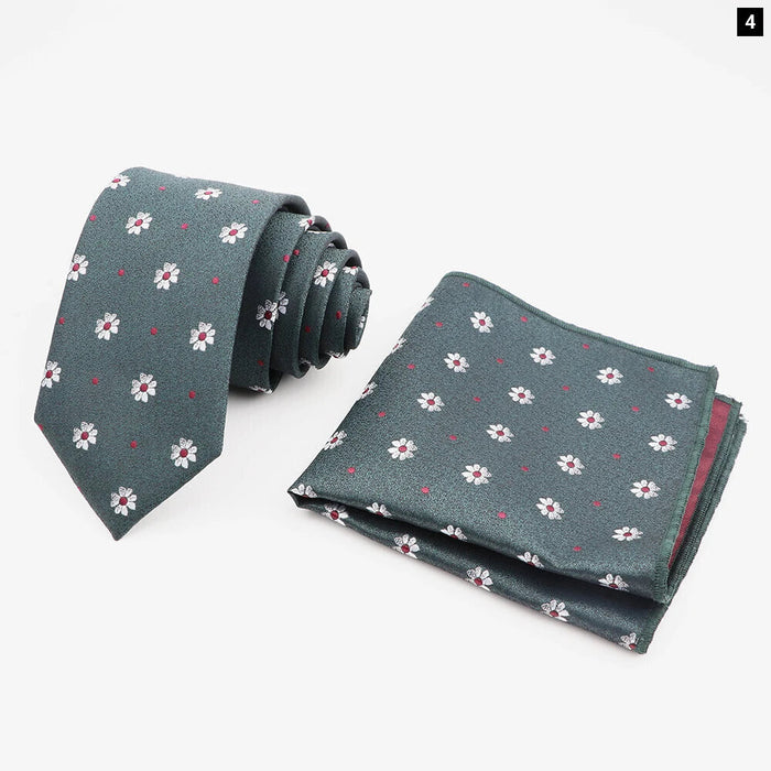 Mens Fashion Tie And Pocket Square Set For Business Weddings And Gifts