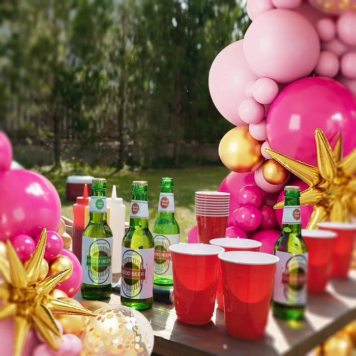 148Pcs Pink Balloon Garland Arch Set Anniversary Graduation Birthday Wedding Valentine'S Day Dance Decoration. Garland