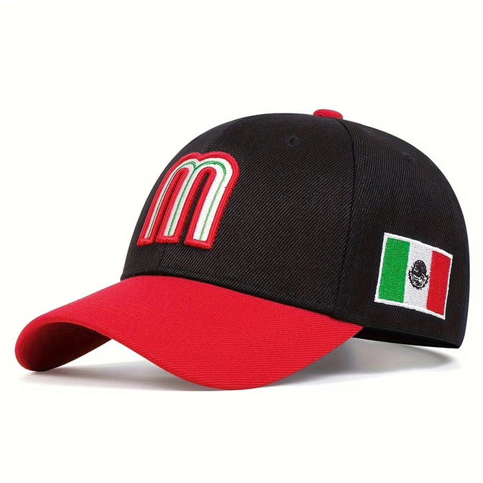 Adjustable Baseball Cap / Hat Embroidered Letter M