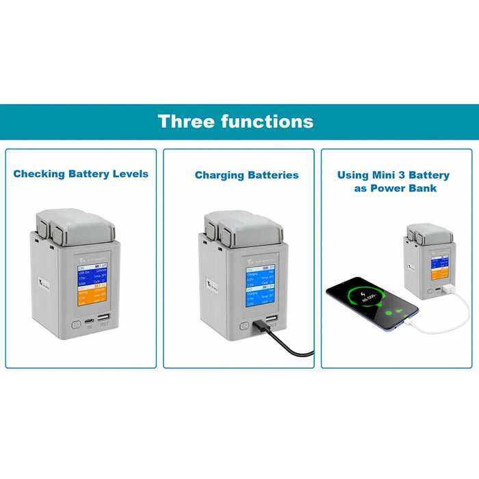 Mini 4 Pro Charger Hub Fast Charging For Dji 3