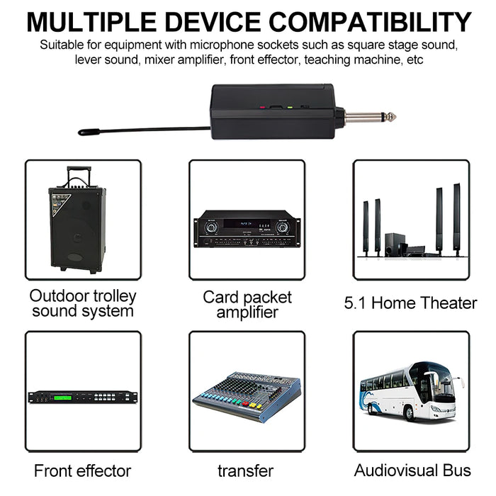 2 Channel Uhf Wireless Mic For Karaoke And Events