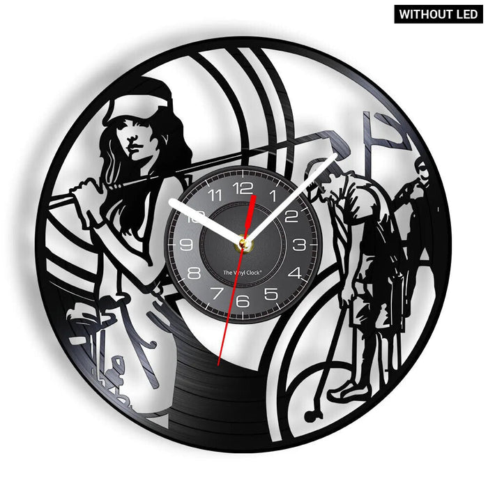 Vinyl Record Golf Wall Clock