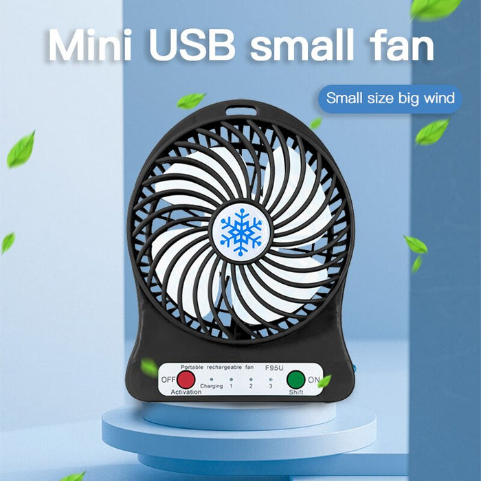 Mini Small Fan Usb Charging Desktop Student Dormitory Office Portable Plantain Small Fan