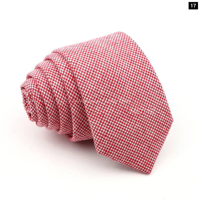 Pink Cotton Tie For Men Weddings And Daily Wear