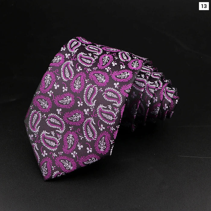 Polyester Necktie For Men For Business Meetings Formal Events And Daily Wear