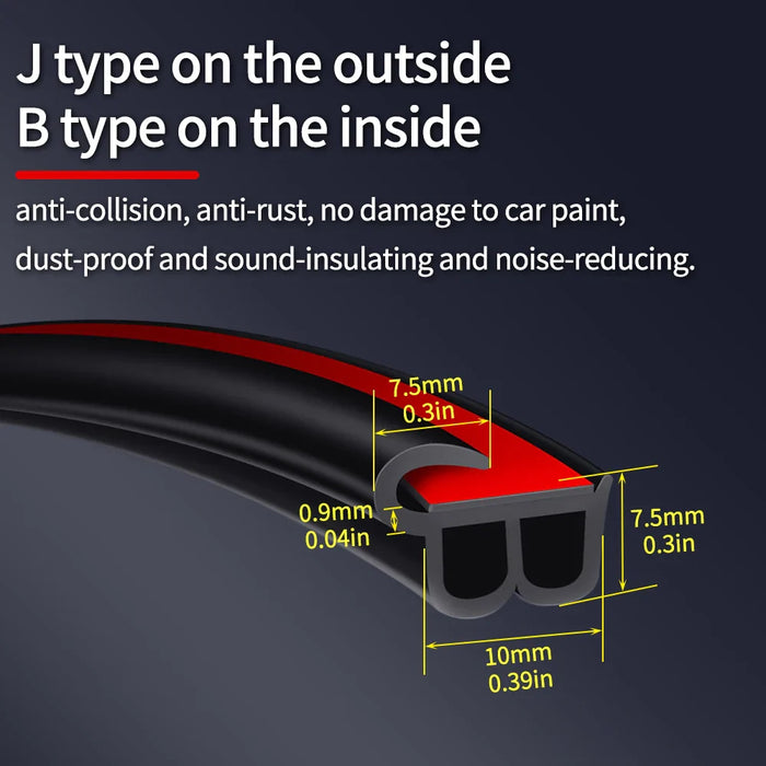 Universal Car Door Seal Strip For Soundproofing