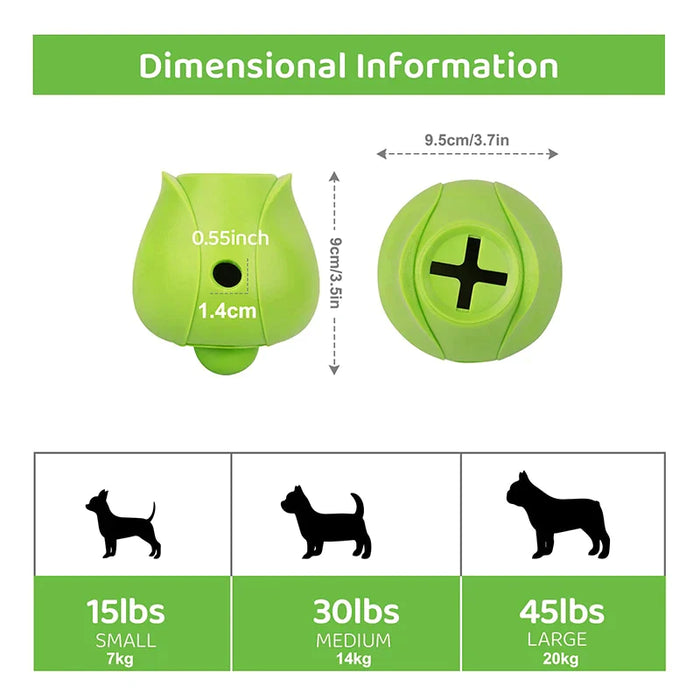 Dog Chew Toy For Small Medium Dogs Treat Dispensing Puzzle Ball