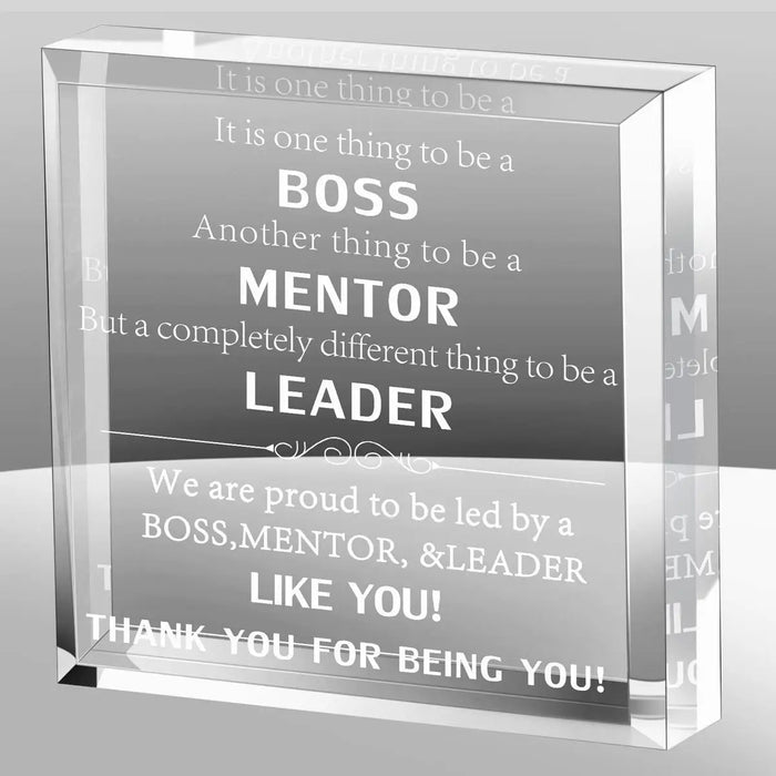 Crystal Acrylic Desk Decor Boss's Gift