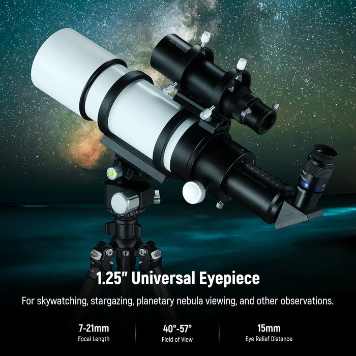 Adjustable 7 21Mm Zoom Telescope Eyepiece For Astronomic Telescopes 40° 57° Field Of View 15Mm Eye Relief